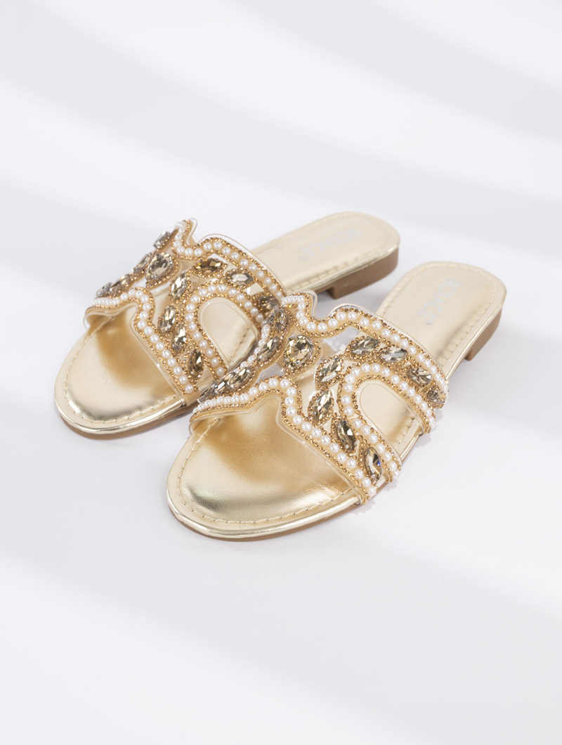 Mules à strass